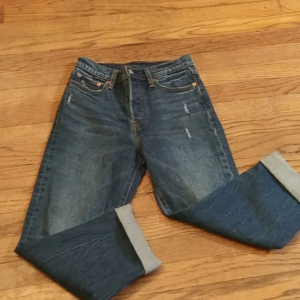 Levi's denim jeans.